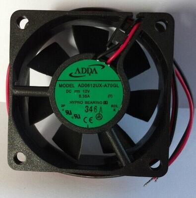 Original ADDA AD0612UX-A70GL Cooling Fan 12V 0.35A 4.2W 2wires AD0612UX-A70GL Fans